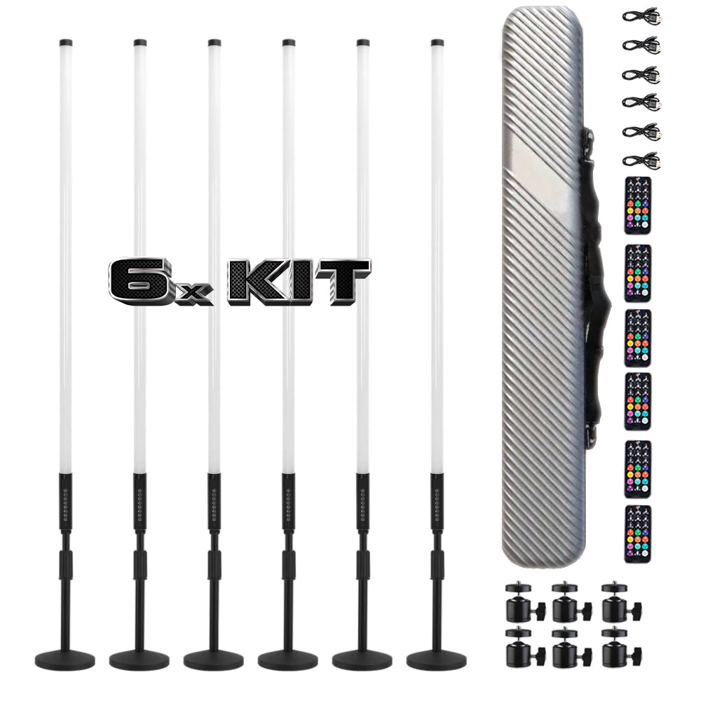 RGBW Sound-Reactive Tubes Kit + Hardcase